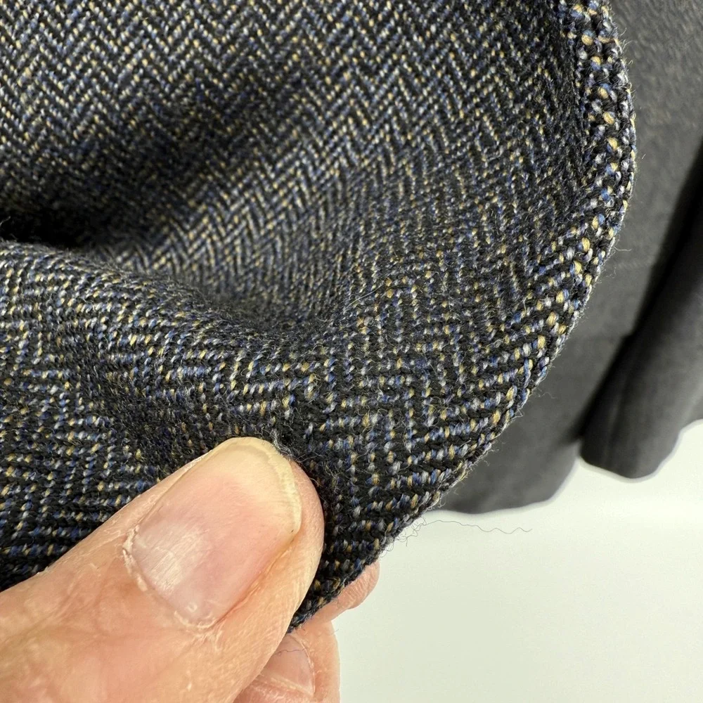 Hickey Freeman Blazer 40R Madison Sport Coat Brown‎ LambsWool 2 Button *flaws*